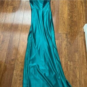 Elegant Teal Evening Gown